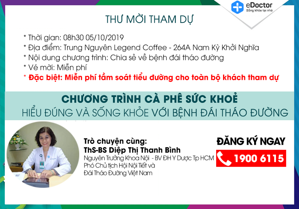 Chương trình cà phê sức khỏe chủ đề " Hiểu đúng và sống khỏe với đái tháo đường"